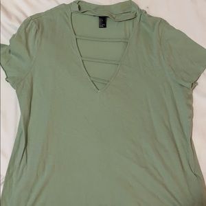 Green short sleeve- Forever 21